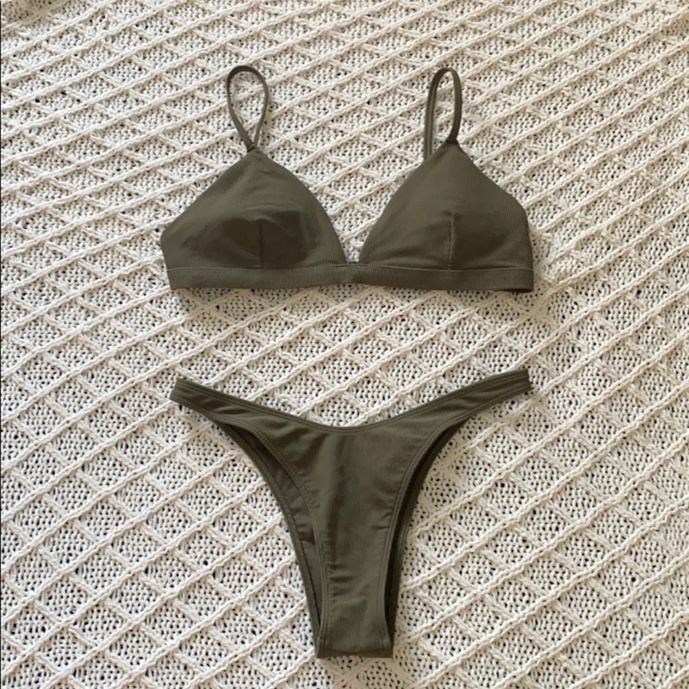 Olive Green Bikini